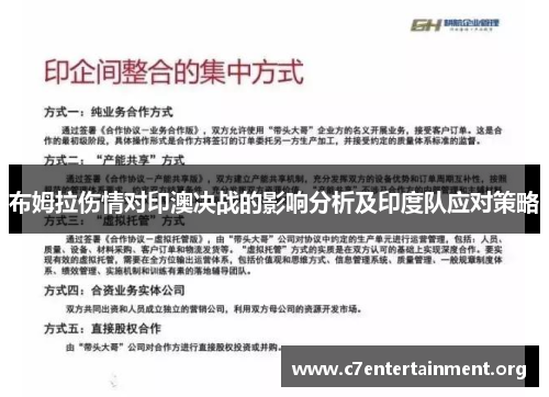 布姆拉伤情对印澳决战的影响分析及印度队应对策略