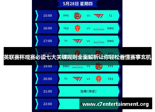 英联赛杯观赛必读七大关键规则全面解析让你轻松看懂赛事玄机